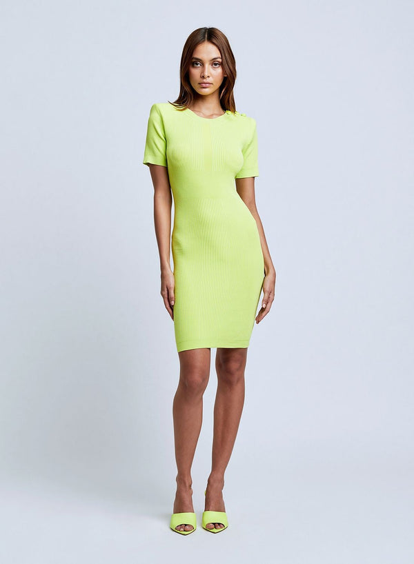 Pina Short-Sleeve Rib Dress