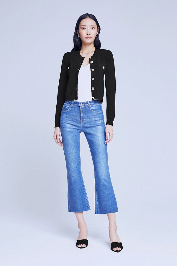 Toulouse Crop Crew Neck Cardigan