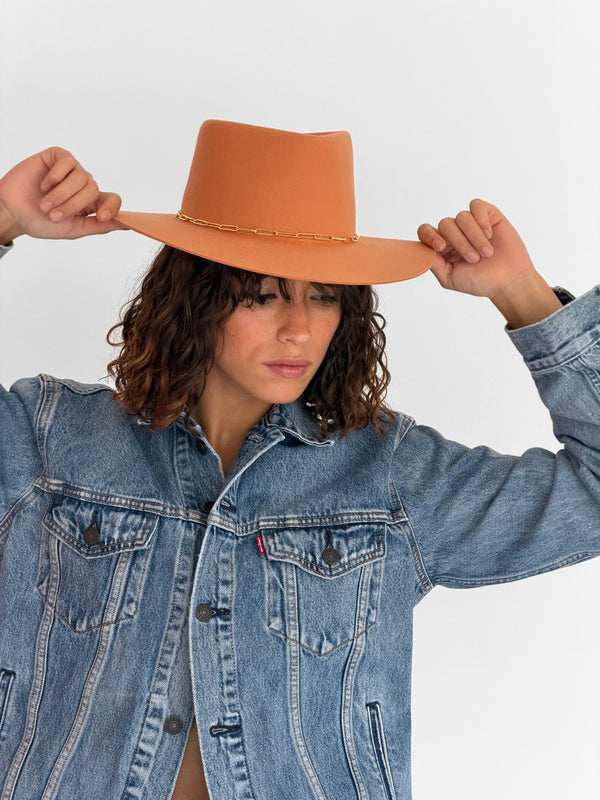 Lais Felt Hat - Apricot