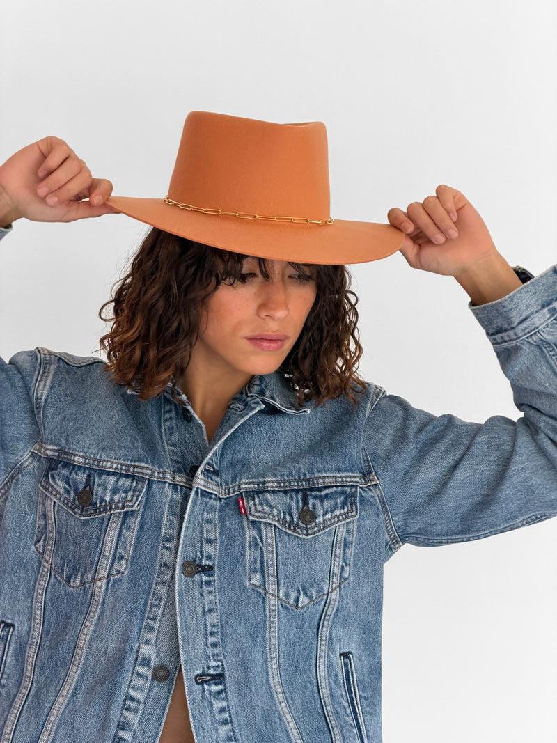 Chapeau Feutre Lais - Apricot