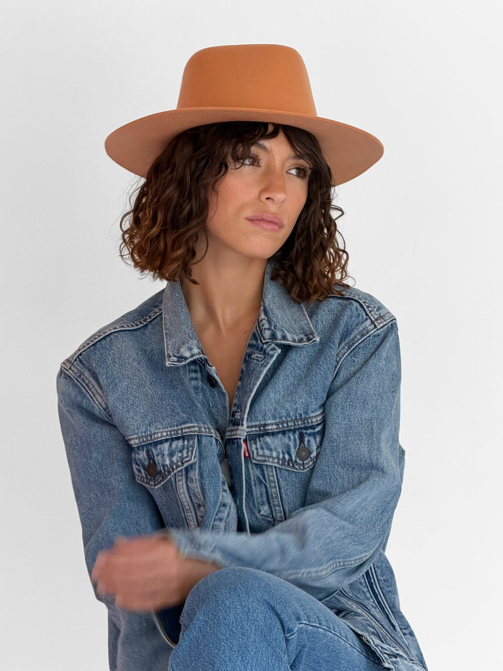 Lais Felt Hat - Apricot