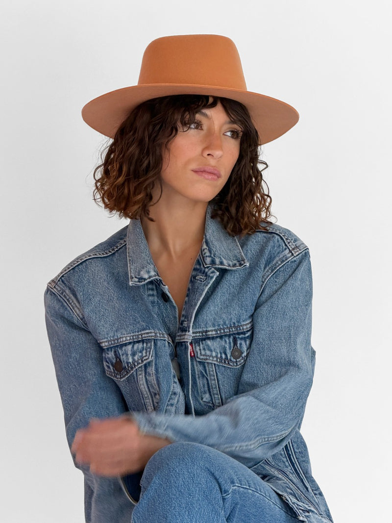 Chapeau Feutre Lais - Apricot