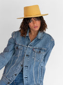Chapeau Feutre Lais - Jaune Pale