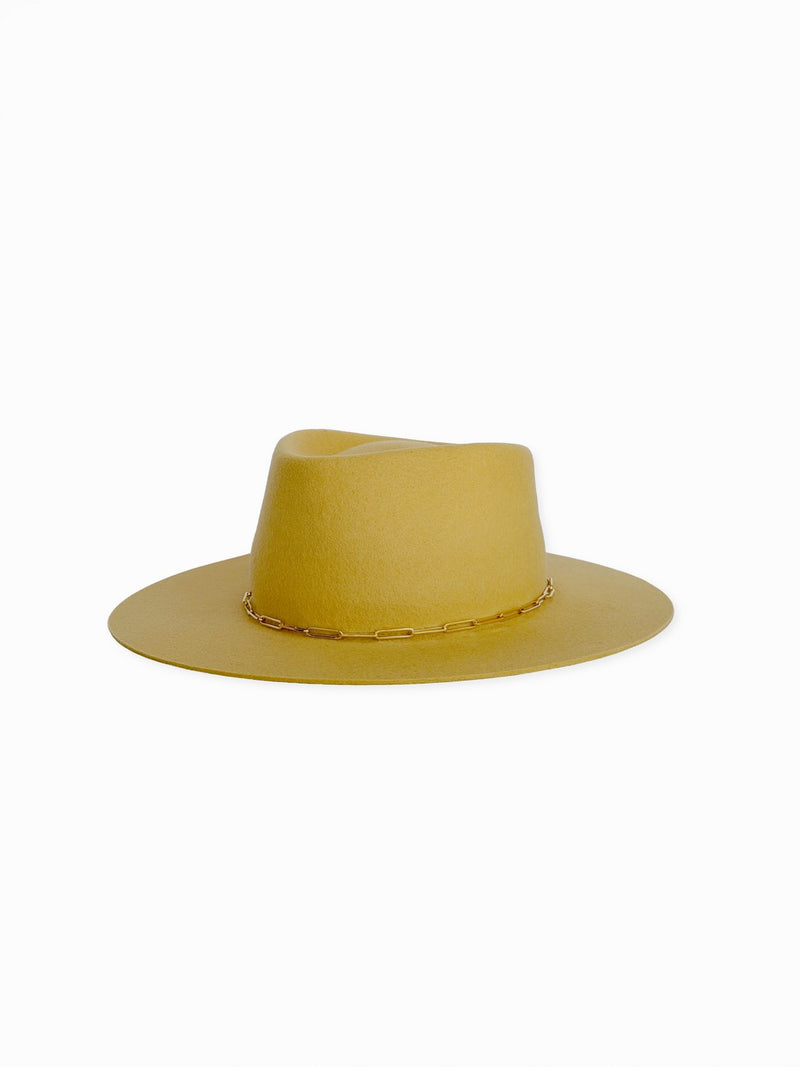 Chapeau Feutre Lais - Jaune Pale