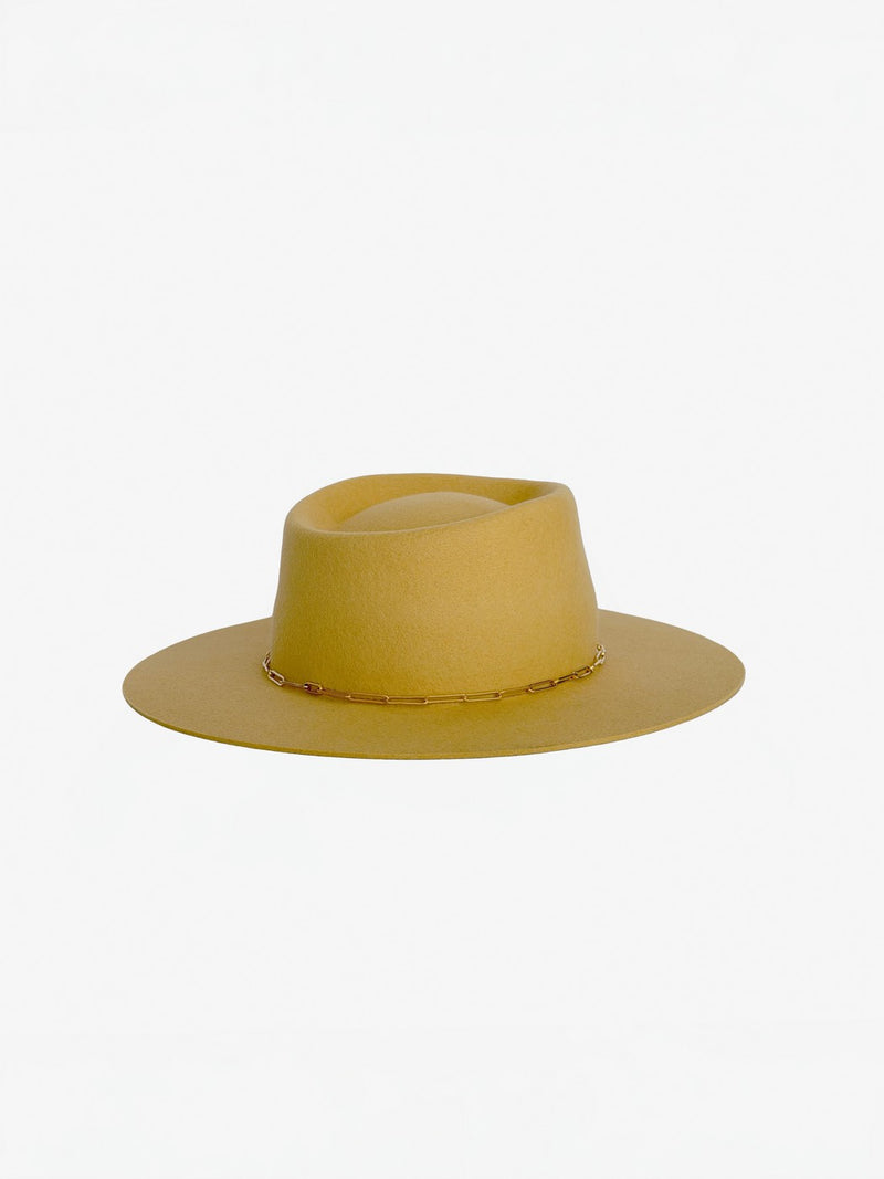 Chapeau Feutre Lais - Jaune Pale