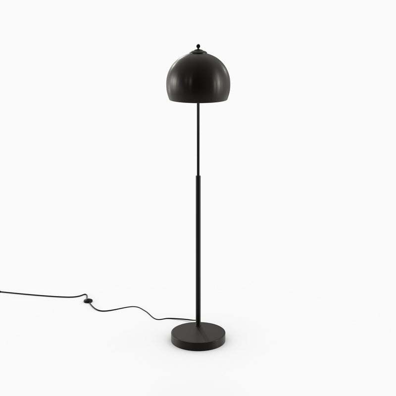 Lampadaire Dinard en métal noir