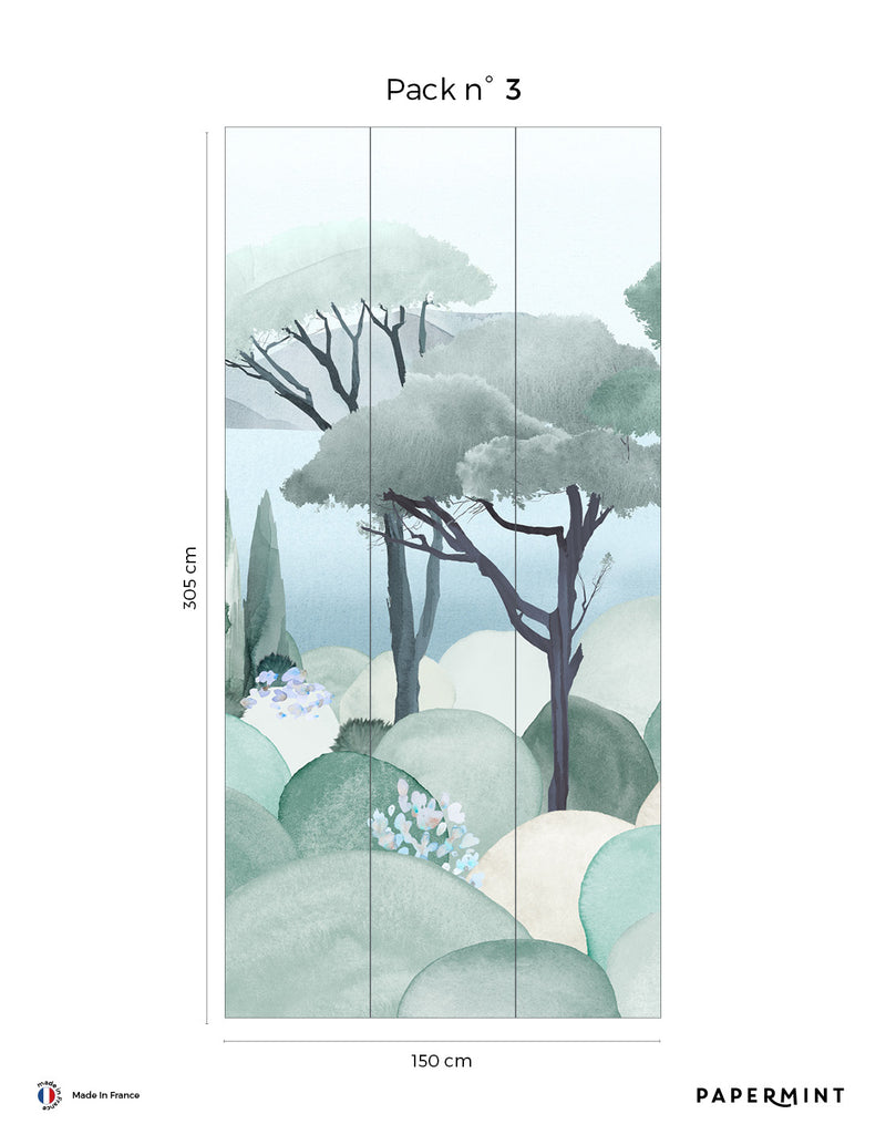 Fresque Mer (la) - Bleu lagon