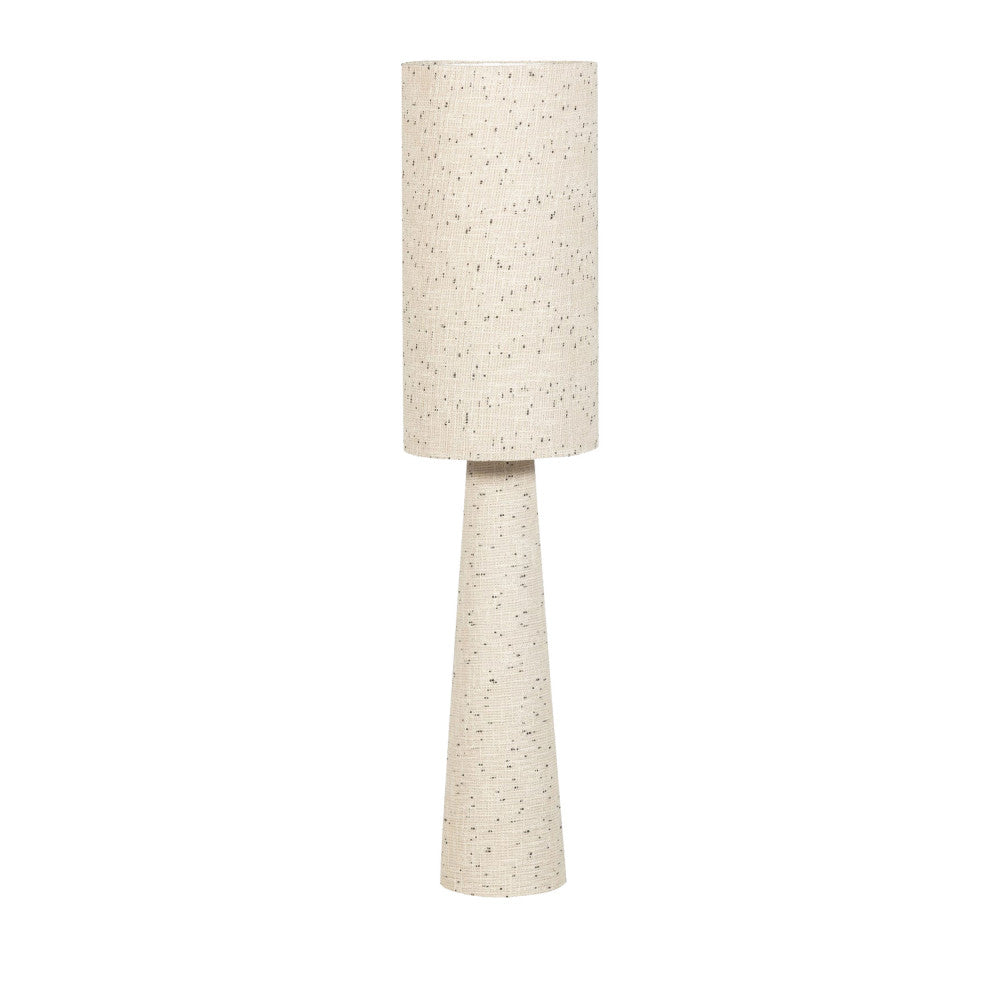 Loft - Lampadaire À Pois - Métal Et Tissu Bouclette - Beige