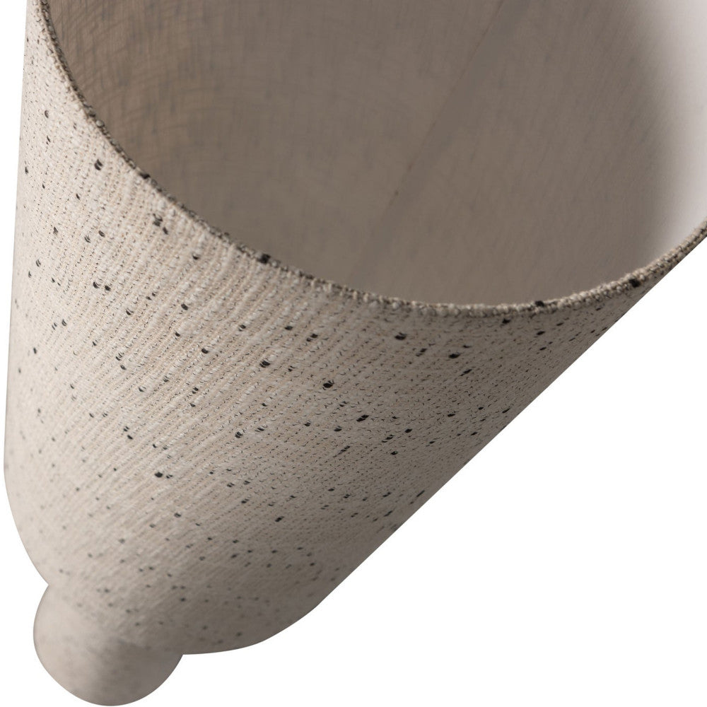 Loft - Lampadaire À Pois - Métal Et Tissu Bouclette - Beige