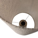 Loft - Lampadaire À Pois - Métal Et Tissu Bouclette - Beige