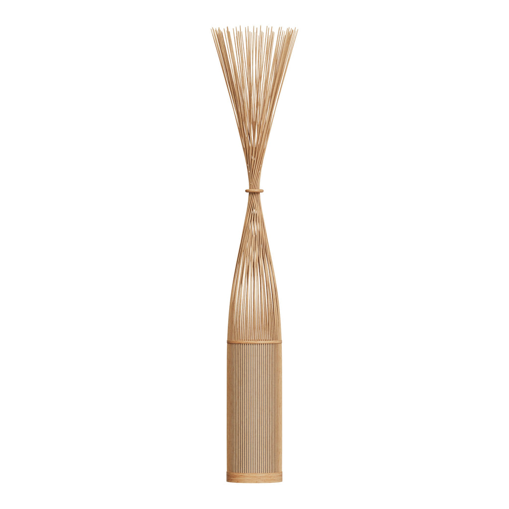 Huron - Lampadaire En Bambou Naturel