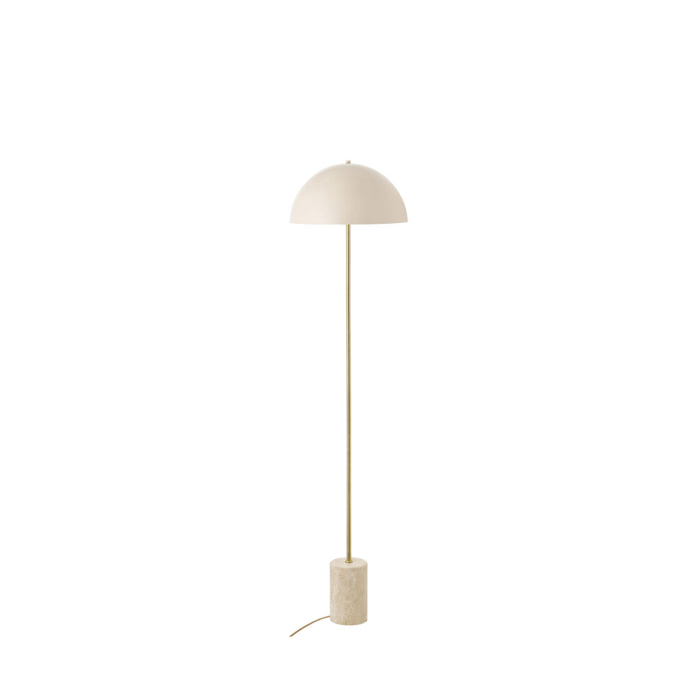 Sheffield - Floor Lamp - Marble And Metal - Beige