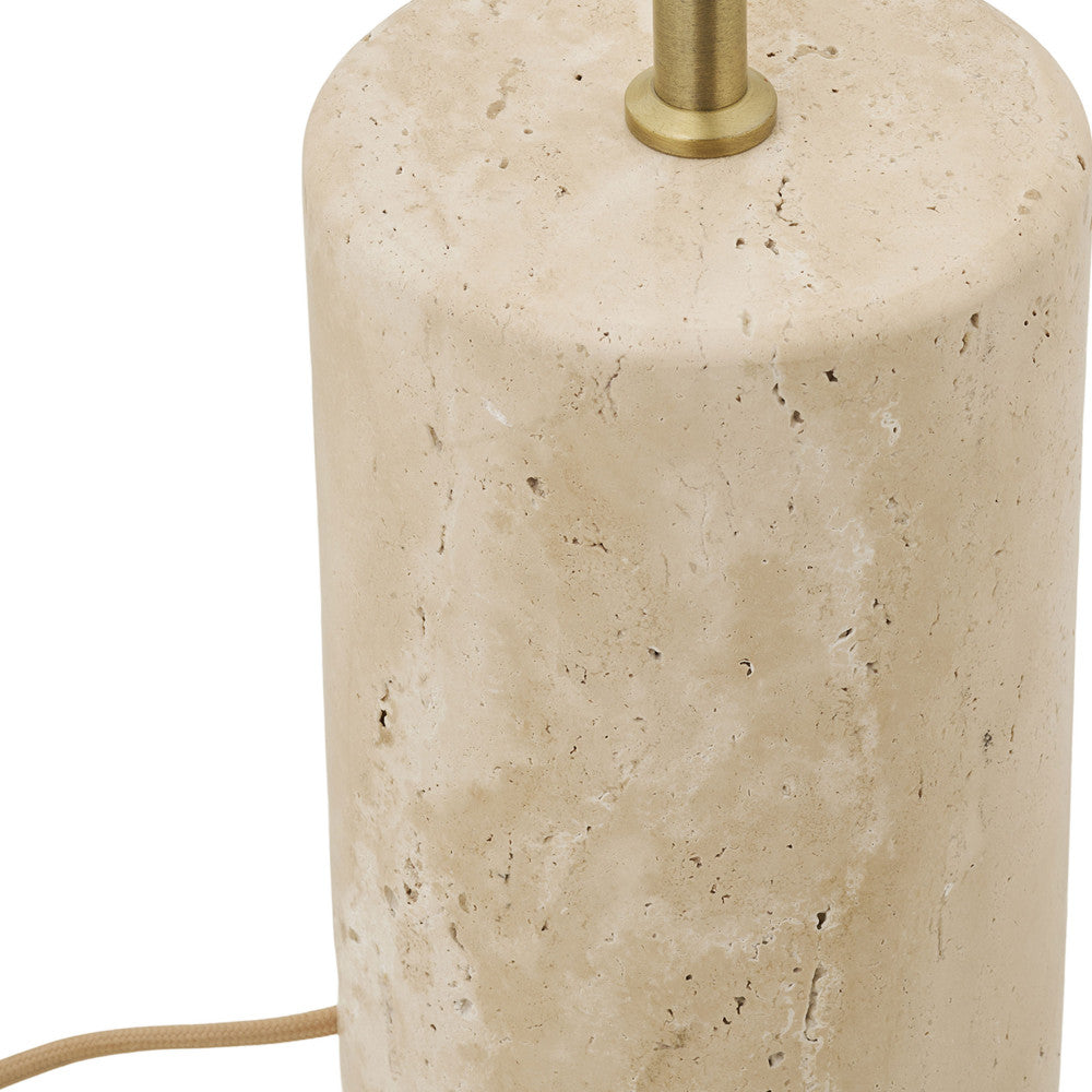Sheffield - Floor Lamp - Marble And Metal - Beige