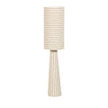 Loft - Striped Floor Lamp - Metal and Bouclé Fabric - Beige
