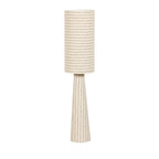 Loft - Striped Floor Lamp - Metal and Bouclé Fabric - Beige