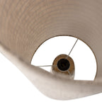 Loft - Striped Floor Lamp - Metal and Bouclé Fabric - Beige