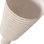 Loft - Striped Floor Lamp - Metal and Bouclé Fabric - Beige