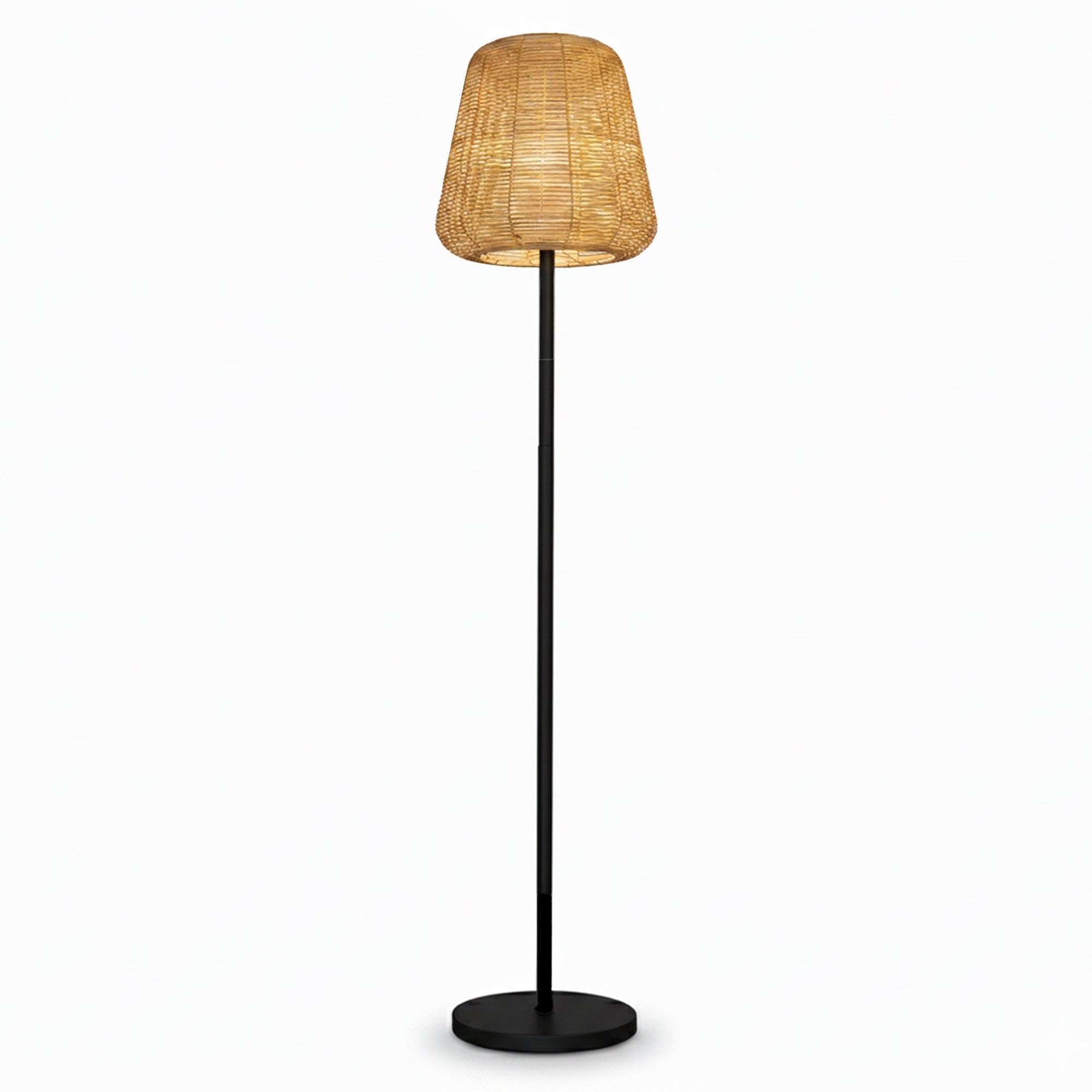 Boheme Tall - Solar Floor Lamp - Polyrattan - Brown