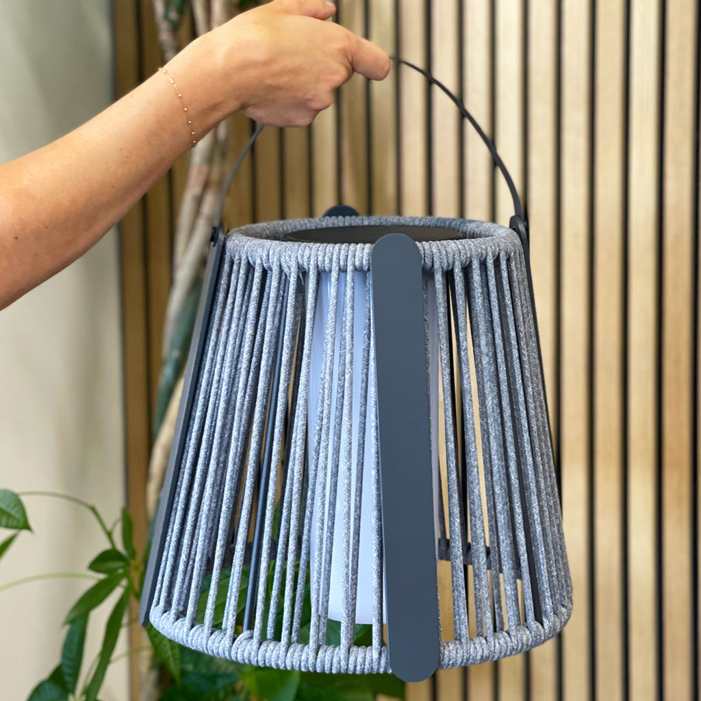 Rayglow - Solar Floor Lamp - Steel - Grey
