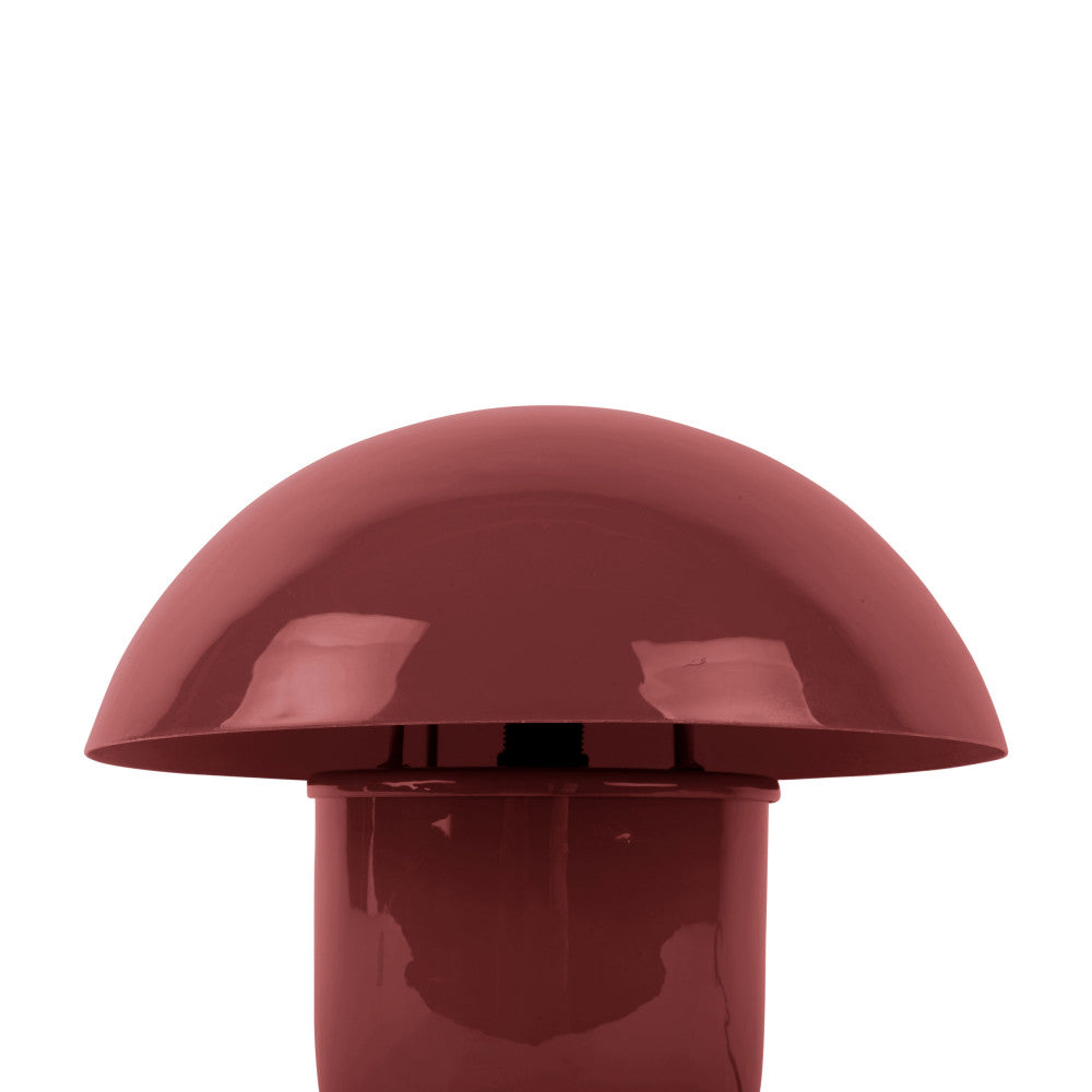Fat Mushroom - Lámpara de mesa con forma de seta - Metal - Burdeos