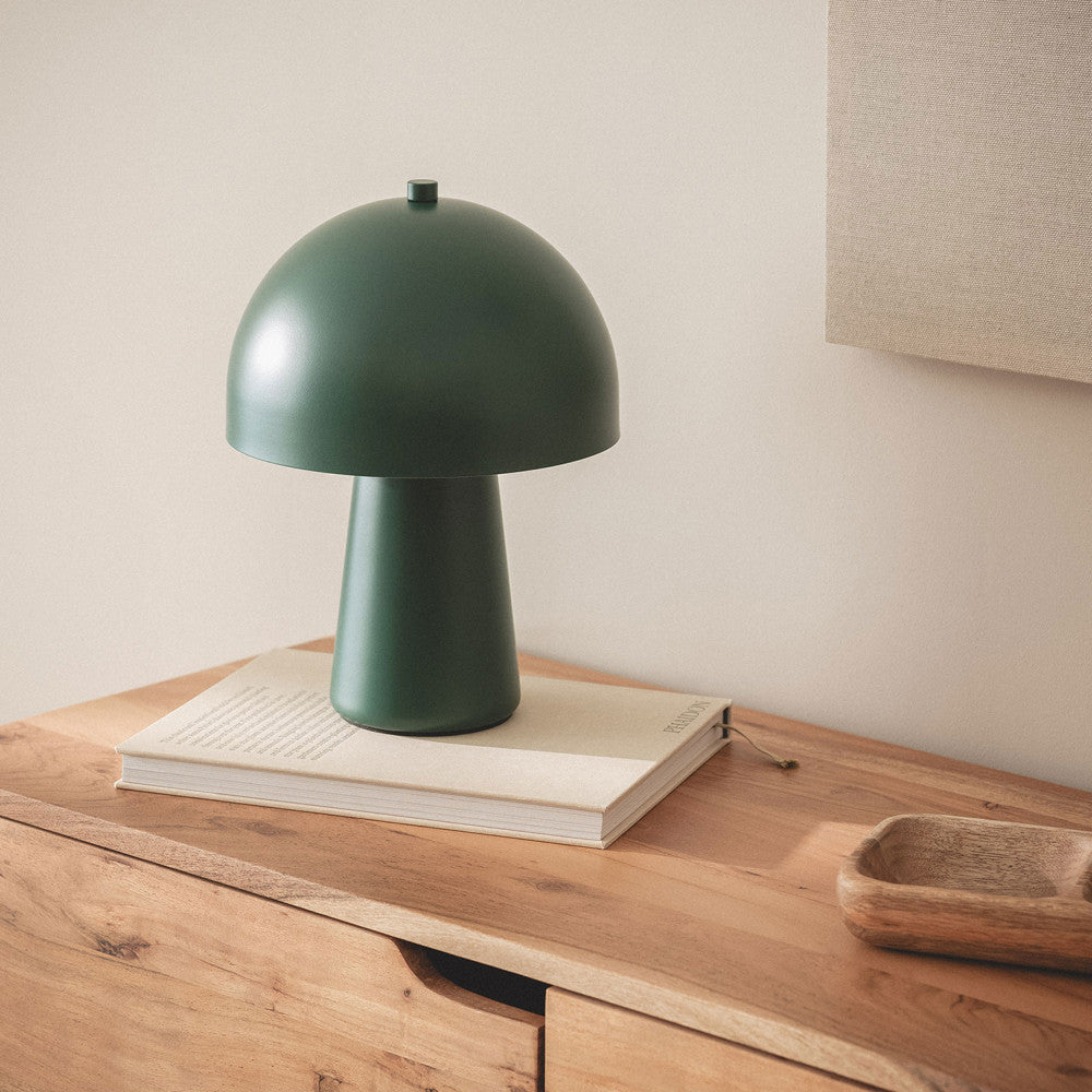 Sora - Lampe À Poser Champignon - Métal - Vert
