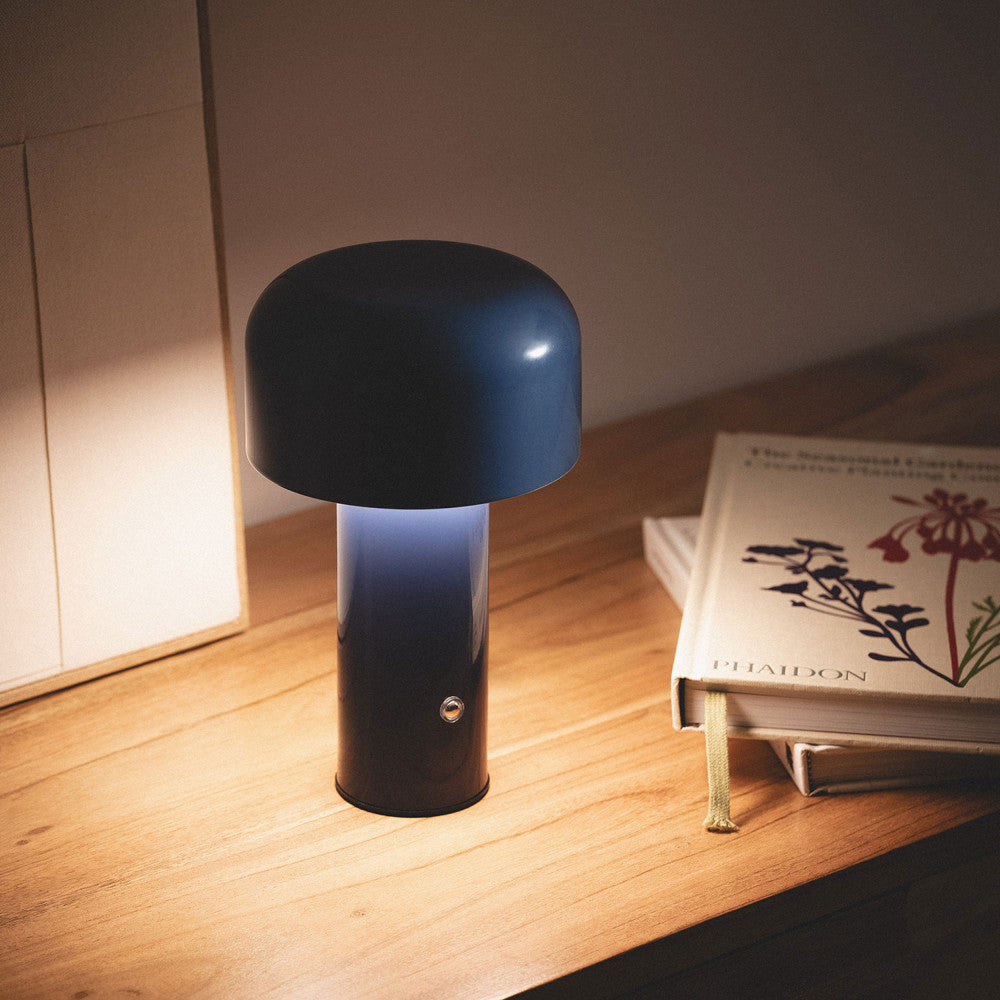 Zeno - Lámpara de mesa LED inalámbrica recargable - Azul