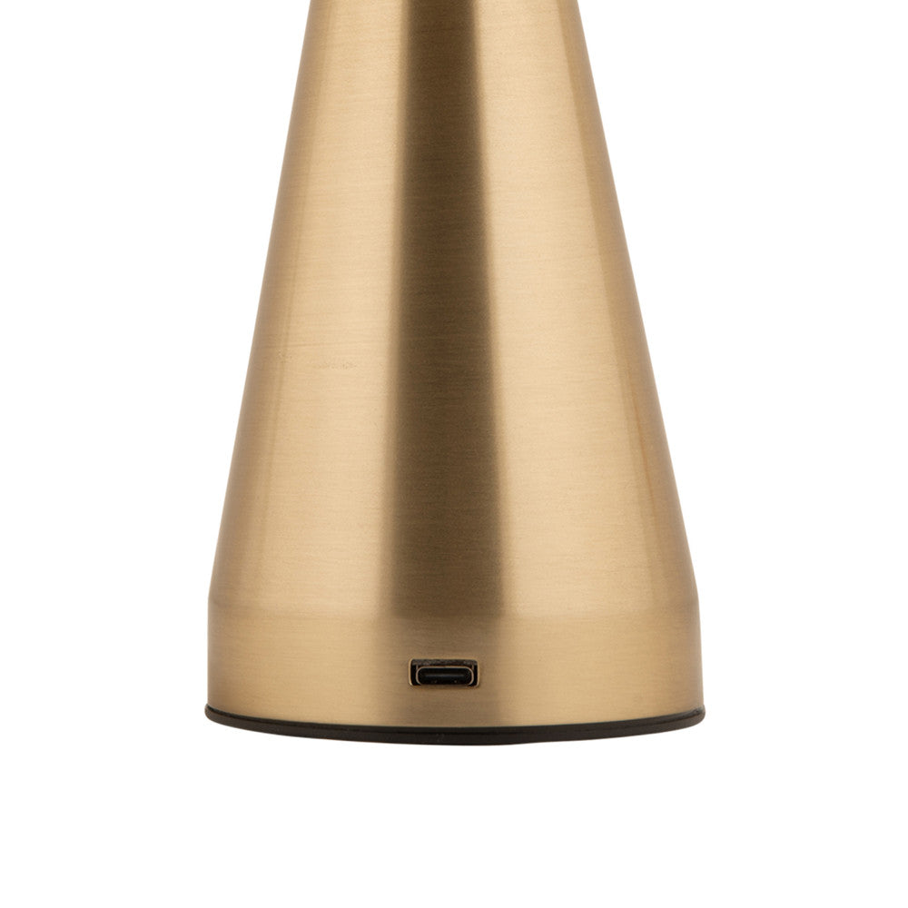 Rachel - Rechargeable Cordless LED Table Lamp - Brass