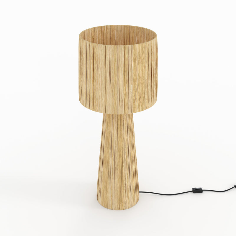 Grande lampe Soléa en feuille de palmier