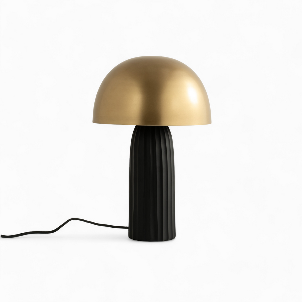Joy - Table Lamp In Black And Gold Metal