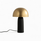 Joy - Table Lamp In Black And Gold Metal