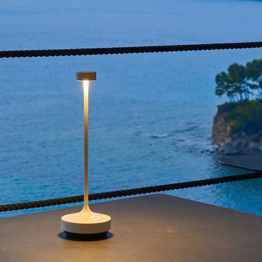 Ruby - Lampe De Table Sans Fil - Acier - Blanc