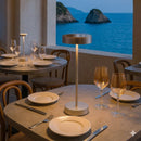 Cordless Table Lamp - Sandy Chrome