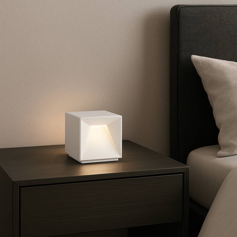 Lampe De Chevet Sans Fil - Cubox White
