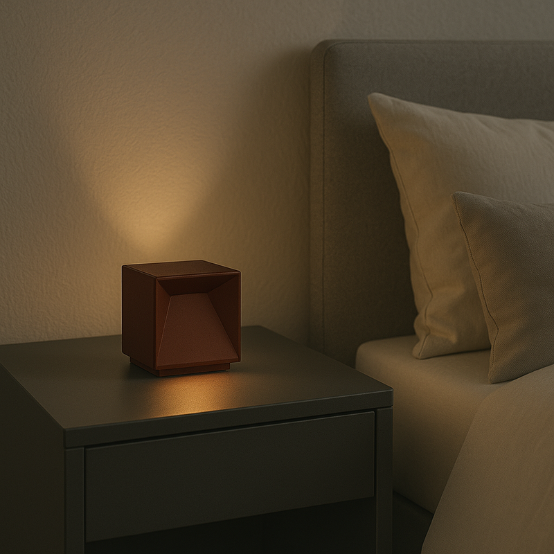 Lámpara de noche inalámbrica - Cubox Corten