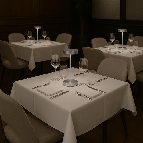 Lampe De Table Sans Fil - Sandy Mini Chrome