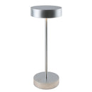 Cordless Table Lamp - Sandy Chrome