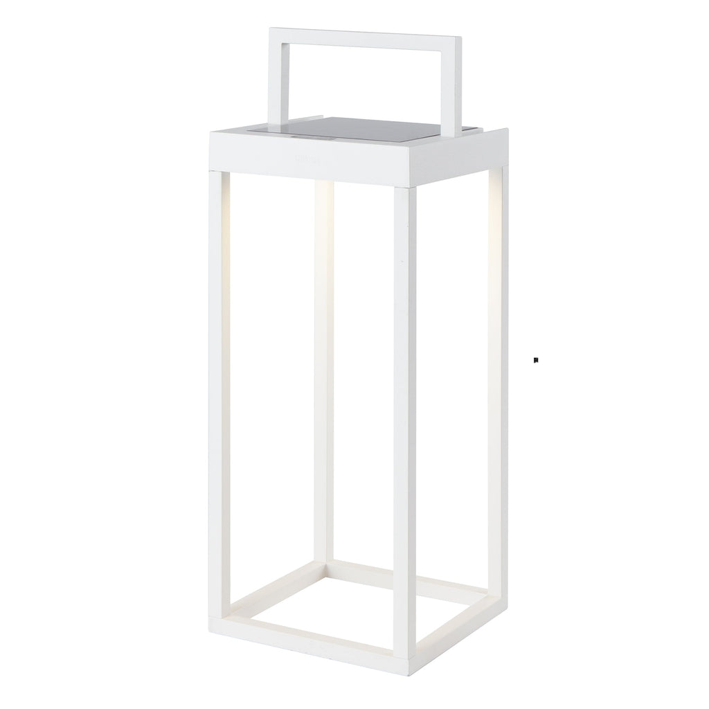 Hydra - Borne & Potelet Solaire - Aluminium - Blanc