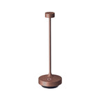 Ruby - Lampe De Table Sans Fil - Acier - Marron