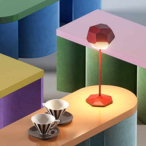 Lampe De Table Sans Fil - Stone Red