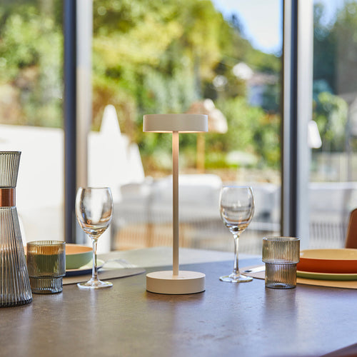 Lampe De Table Sans Fil - Sandy White