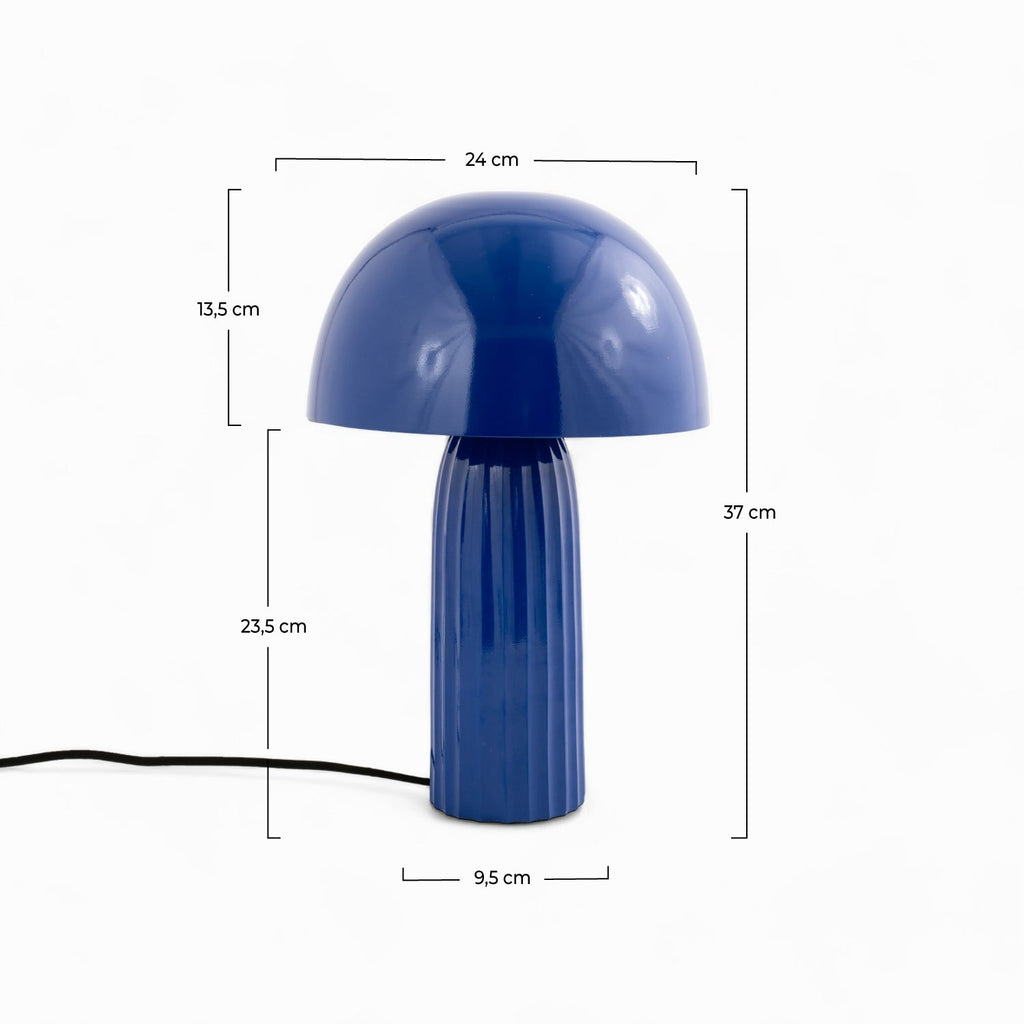 Joy - Lampe À Poser En Métal Bleu Foncé