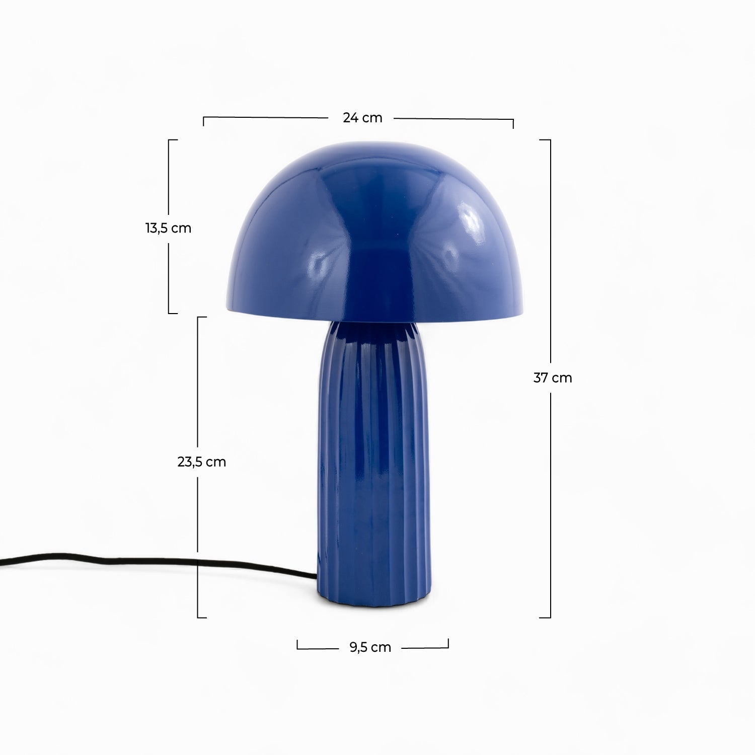 Joy - Lampe À Poser En Métal Bleu Foncé
