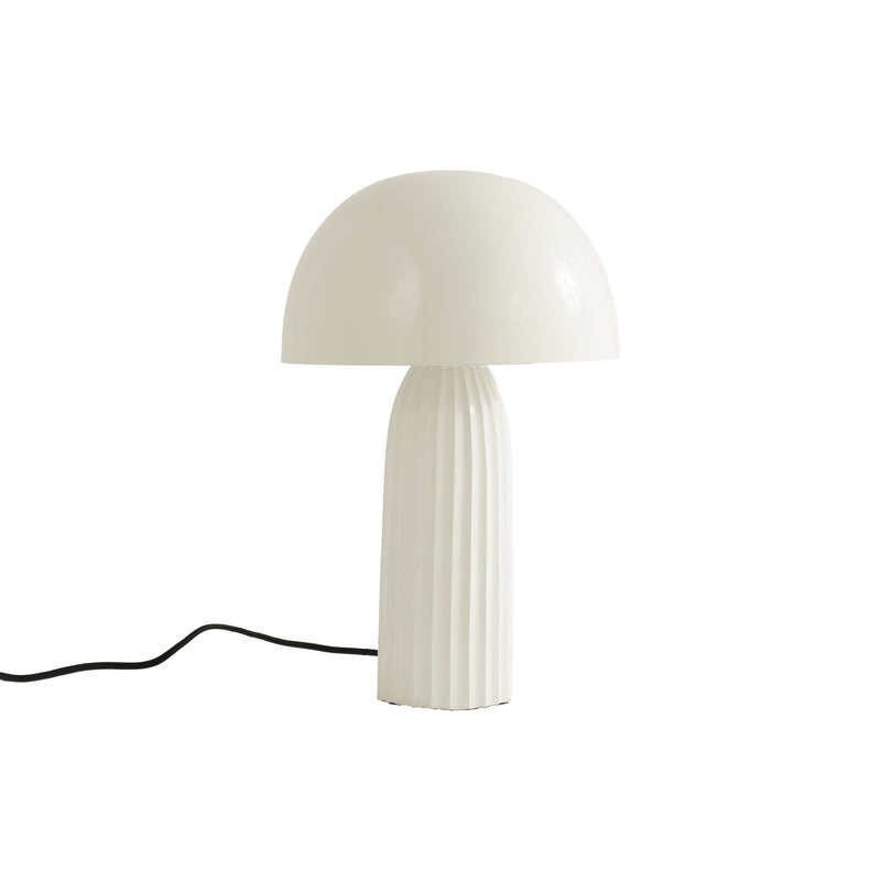 lampe joy en metal blanc fond blanc