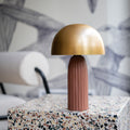 Joy - Terracotta And Gold Metal Lamp