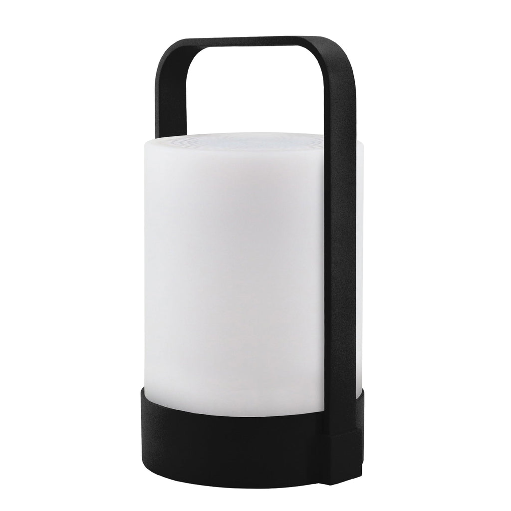 Nina - Lámpara con altavoz Bluetooth - Polietileno - Gris