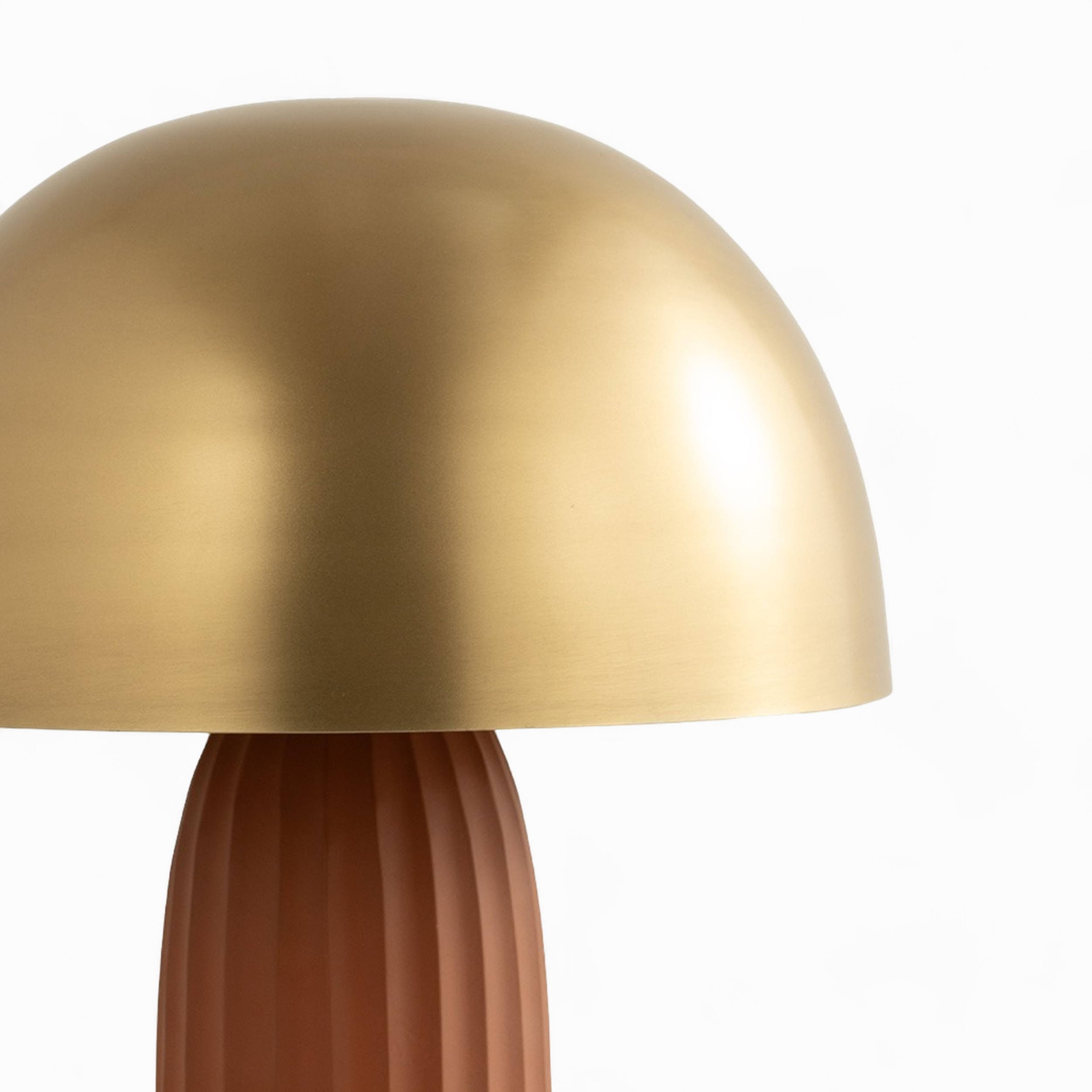 Joy - Terracotta And Gold Metal Lamp