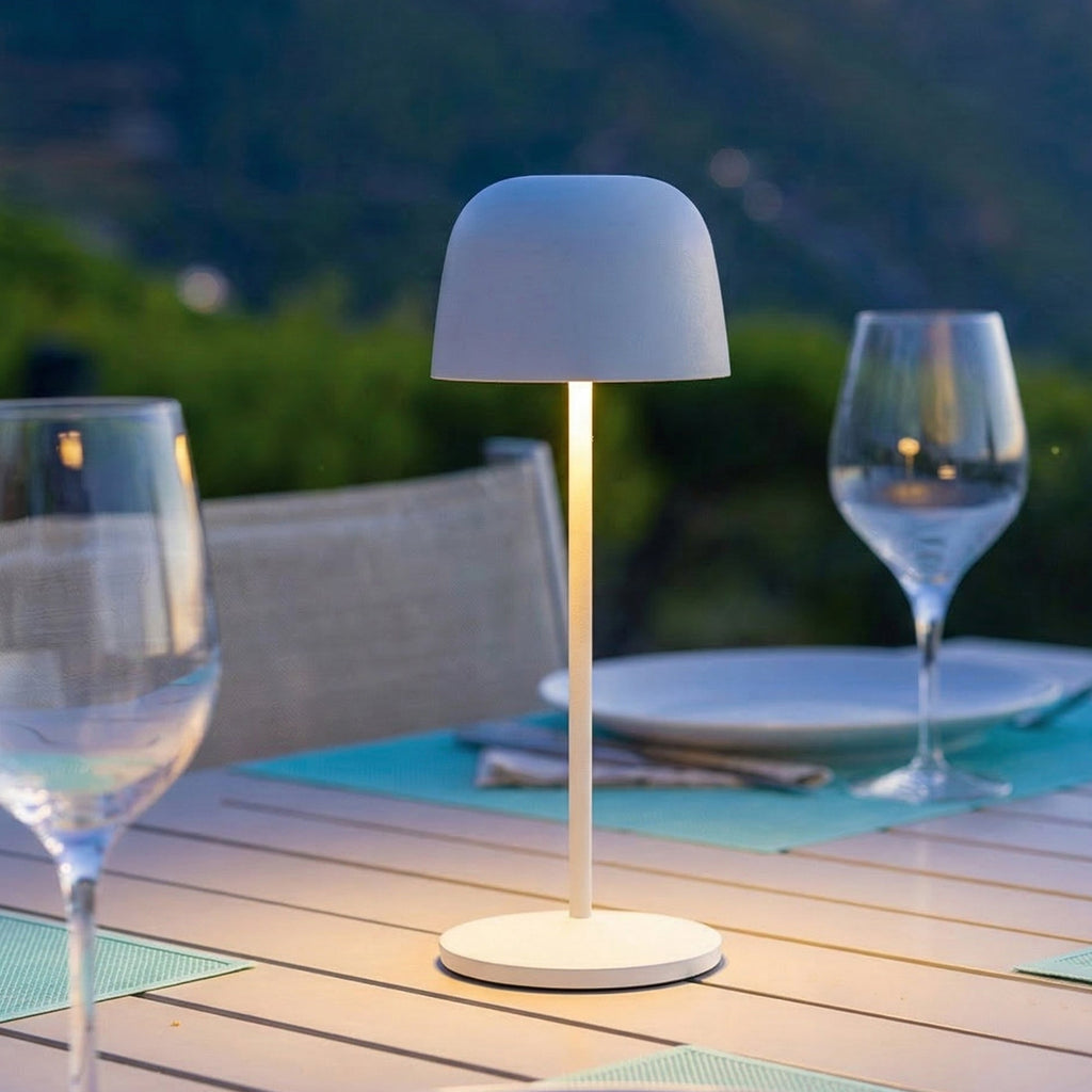 Sophia - Lampe De Table Sans Fil - Acier - Blanc