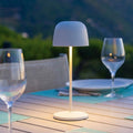 Sophia - Lampe De Table Sans Fil - Acier - Blanc