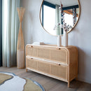 Lampadaire Huron en bambou naturel