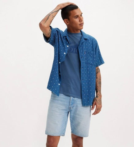 Levi´S ® 501 Orginal Regular Waist Denim Shorts Azul 28 Homem